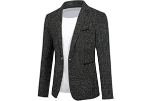 Allthemen Blazer para Hombre diseño Ajustado con botón de veston Chaqueta de Traje Elegante Formal para Bodas Negocios y veladas