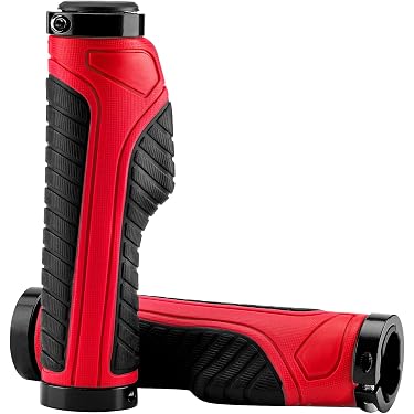 Manopole Manubrio Bici In Pelle PU, Ergonomiche Con Presa Scanalata, Antiscivolo E Morbide, Per Mountain Bike E Bici Pieghevoli, Marroni