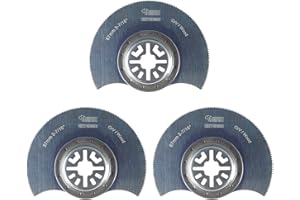 3 x SabreCut PR90F_3 87 mm de coupe de bois pour Bosch Fein (Pas StarLock) Makita Milwaukee Einhell Hitachi Parkside Ryobi Worx Workzone Multitool Outil multifonction Accessoires