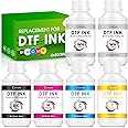 CenDale Premium DTF Ink 3000ML - DTF Transfer Ink for PET Film, Refill DTF Ink for Epson ET-8550, L1800, L800, XP15000, R2400, P400, P800, Heat Transfer Printing Ink Direct to Film (500ml x 6, CMYK W
