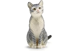 SCHLEICH Farm World | Katze sitzend 13771 Bauernhof Spielfigur | detailgetreue Tierfiguren | tolles Geschenk für Jungen und Mädchen | Bauernhof Spielzeug ab 3 Jahre | 2 x 5 x 5 cm