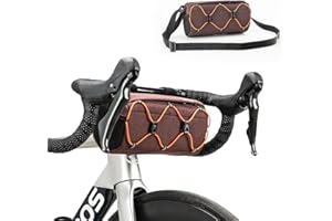 ROCKBROS Borsa Bici da Manubrio, Borsa Anteriore per MTB Bicicletta, Grande Capacità 2.2L, Portatile Design, Riflettente, Multicolori, Corda Elastica Esterna, Accessori Bike