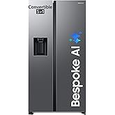 Samsung 633 L, 3 Star, Frost Free, Double Door, Convertible 5-in-1 Digital Inverter, Side By Side Refrigerator with AI, WiFi & Water & Ice Dispenser (