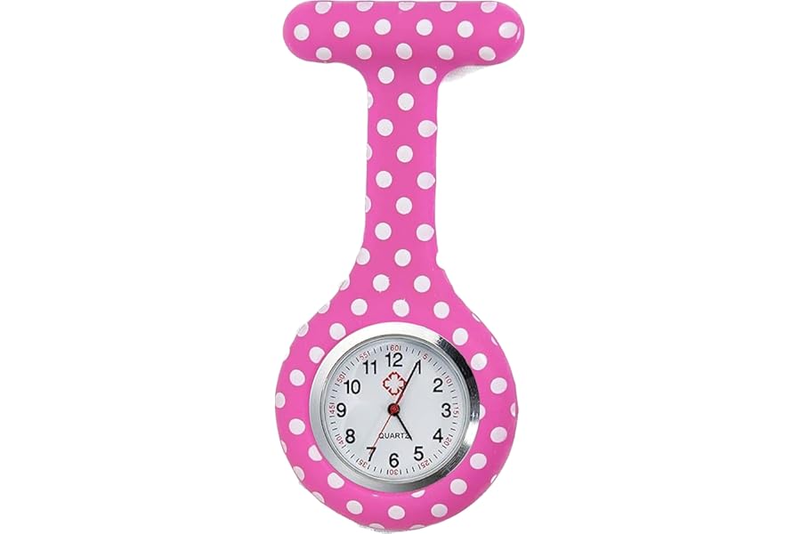Lizzy Fashion Silicone Nurse Watch Durable Brooche Fob Medical Watch