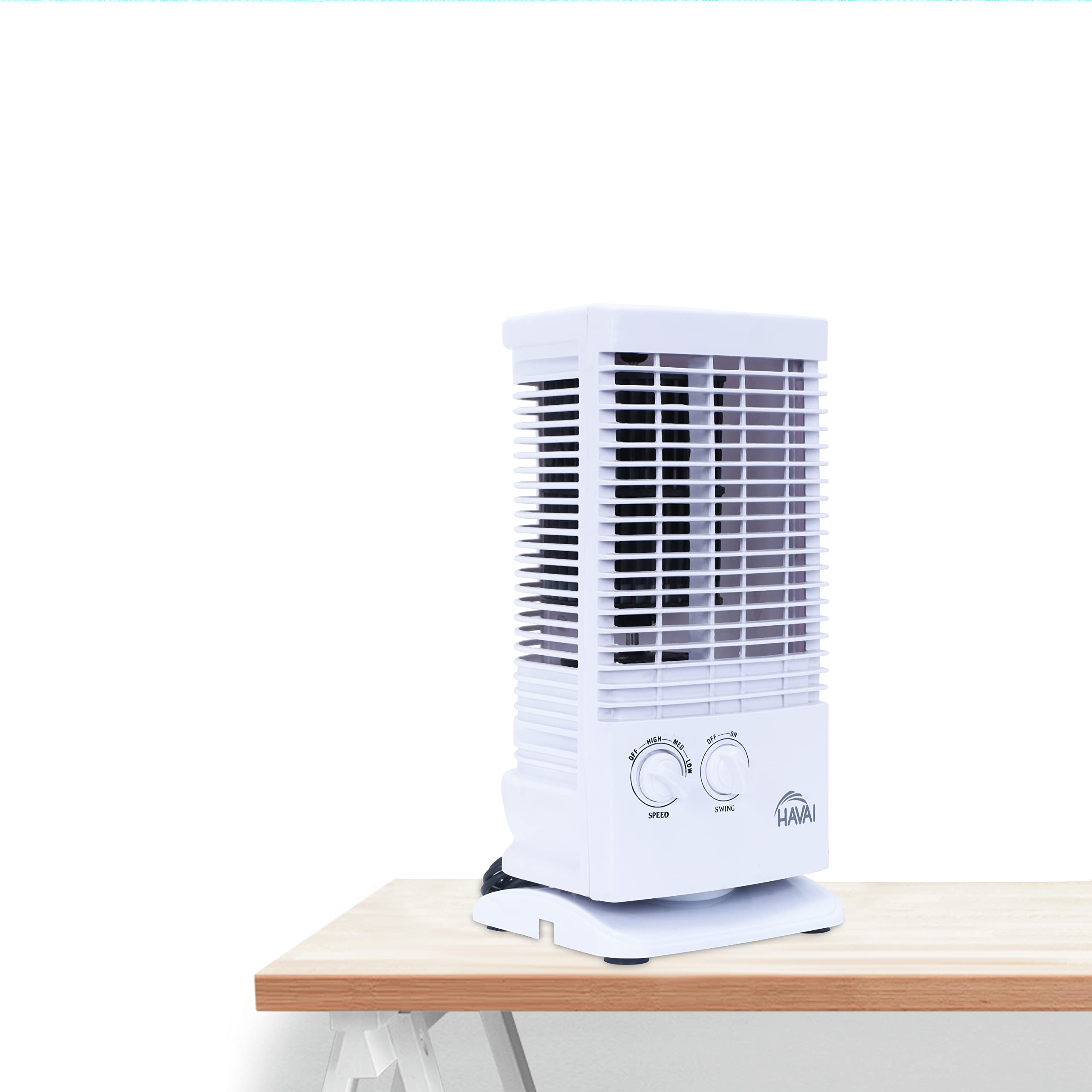 HAVAI Small Tower Fan Review: Efficient Oscillation Base, Refreshing Air in White