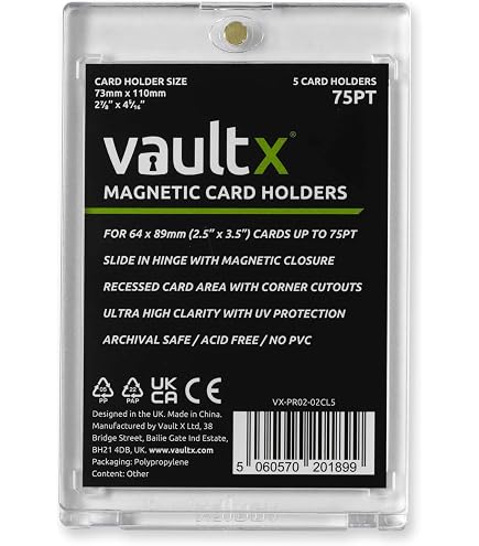 UOCAI 8 Pièces Protection Carte,Top Loader 35PT Acrylique Etui Carte Transparent Magnetic Trading Card Holder Protection UV Magnétique Titulaire avec 2 Porte-Cartes pour Magic MTG Sport Baseball UOCAI 8 Pièces Protection Carte,Top Loader 35PT Acrylique Etui Carte Transparent Magnetic Trading Card Holder Protection UV Magnétique Titulaire avec 2 Porte-Cartes pour Magic MTG Sport Baseball