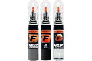 ‎F FIRANTO FIRANTO Lackstift Autolack Reparaturset für Skoda LF9R Cerna Magic/black Magic - 3-in-1 Autolack Kratzer Reparaturstift 15ml Grundierung, Klarlack