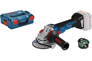Bosch Professional 18V System meuleuse angulaire sans fil GWS 18V-10 SC (Ø de disque : 125 mm, avec module de connectivité, sans batterie ni chargeur, dans L-BOXX)