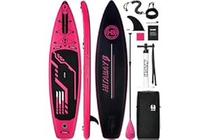 HITABAY Tavola SUP con Accessori Completi, 290cm e 320cm e 335cm SUP Gonfiabile Adulti, Carico Massimo 150kg Tavola da Surf