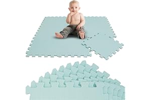 LittleTom 9-cz??ciowa mata do zabawy dla niemowl?t, mata puzzli od zera 30 x 30 cm, mata do raczkowania dla niemowl?t, mata do zabawy, mata pod?ogowa do pokoju dzieci?cego, mata ochronna dla