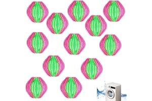 LEWBDF 12 Stücke Tierhaarentferner Waschmaschine, Fusselbälle Waschmaschine, Wiederverwendbar Fusselball Haarfänger, Waschmaschine haarfänger Entfernt Tierhaare,Fusseln & Flusen