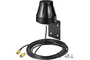 Bingfu WLAN Antenne Outdoor 2,4 GHz 5,8 GHz Wandhalterung MIMO RP-SMA & SMA Stecker WiFi Antenne Ersatz für WiFi Router Hotspot Sicherheit IP Kamera USB Adapter Videoüberwachung Monitor