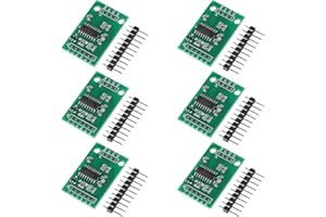 DORHEA Lot de 6 amplificateurs de cellule de pesée HX711 - Capteur de pesée - Module publicitaire - Convertisseur analogique et numérique - Module de précision 24 bits - Capteur de pression - Pour