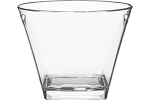 Spumantiera Portaghiaccio per 4 Bottiglie "Quadra Bowl Clear" Capacità 10.5 L Trasparente - Brevetti Waf
