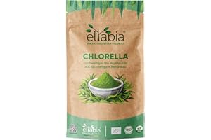 ELTABIA Bio Chlorella Pulver 500g | Premium Rohkost-Qualität | 100% reines Algen-Pulver ohne Zusätze | Zellwand gebrochen Vegan
