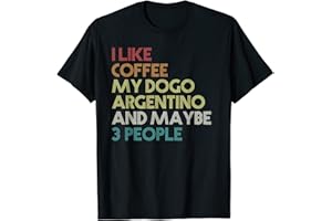 DOGO ARGENTINO APPAREL CO. Dogue Argentin Chien Dogo Argentino Dog Café Vintage Retro T-Shirt