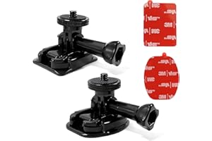 Higatful Supporto adesivo flessibile per Insta 360 ACE Pro ONE X3 X2 X RS R GO 3 2, kit di accessori per montaggio con fibbia e vite compatibile con GoPro Hero 12 Max Session e DJI Osmo Action Camera