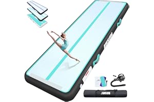 AWSUM Piccolo Grande Tappetini Ginnastica Artistica Gonfiabili 2/3/4/5/6m Tappetino Tappeto Ginnastica Artistica Gonfiabile da Casa con Pompa Palestra Allenamento Cheerleading 10cm 20cm Spessore