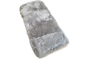 Naturasan Universal Merino Lammfell Sitzauflage, Lammfell Kinderwagen Einlage, Sitzeinlage für Buggy, Babyschale, Babybett, Kindersitz etc. gerade Passform, ca 73 x 35 cm, Liner - 01, Grau