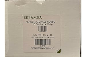 Henne 'Natural Red 10 Packs of 100 g Erbamea
