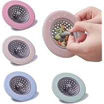 Lot De 4 Filtres D'Évier En Silicone - Crépine Anti-Bouchon Pour Cuisine - 11cm - Multicolore