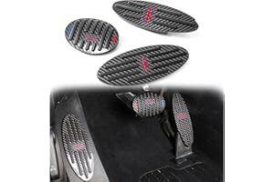 QIDIAN Car Gas Fuel Brake Clutch Footrest Pedal Pad Covers Sticker for Cooper Clubman R55 R56 R60 R61 F55 F56 F54 F60 Countryman Manual Automatic Gear Accessories