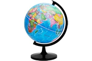 EXERZ 30cm Schülerglobus - Englische Karte - selbst zusammenbauen - Globus Bildung/geographisch/politisch