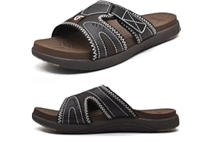 COFACE Hommes Sport Récupération Sandales Fasciite Plantaire Coussin Doux Léger Soutien De La Voûte Plantaire Orthèse Slides pour Hommes