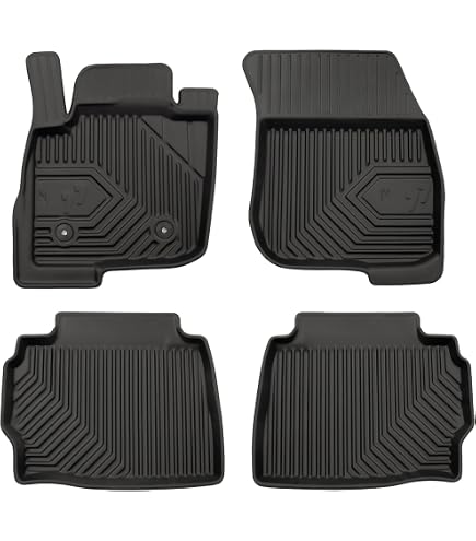 Gledring Tappetini In Gomma Per Ford Mondeo 2015- (Profilo T) - Set Da 4 Pezzi Con Clip Di Montaggio, Bordo Rialzato 13mm, Facili Da Pulire - 3