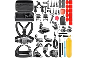 NEEWER 49 in 1 Action Kamera Zubehör Kit Kompatibel mit GoPro 13 12 11 10 9 8 Apeman DJI OSMO Action SJ6000 DBPOWER AKASO VicTsing Rollei Lightdow Camper