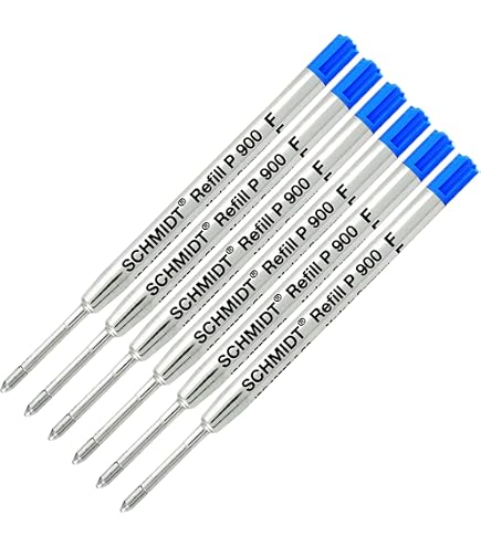 Ricarica Schmidt P900 Per Penna A Sfera Parker Stile G2, Punta Media Blu, Produzione Tedesca