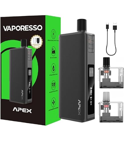 Kit Vaporesso APEX 30W – Batteria 2000mAh, Cartuccia 5ml Corex 2.0, Display OLED, Nero