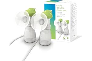 ARDO MEDICAL Ardo Set doppio tiralatte compatibile con tutti i tiralatte ARDO Set extra per tiralatte di ricambio senza BPA Accessori per l'allattamento al seno Ricambi Pumpset con biberon
