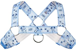 LittleForBig Little Blue lurvig husdjurslekrem bröstsele med D-ring