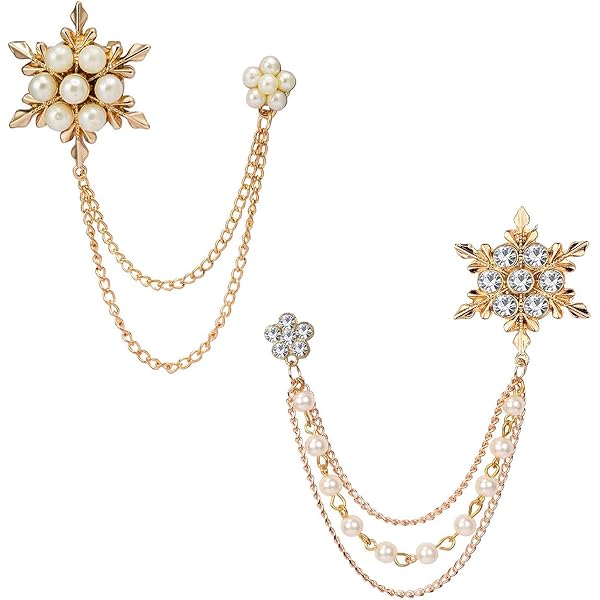 Gold Plated Jhumki Hair Pin With Chain For Women - Traditional Indian Hair Accessory (SM34FL)