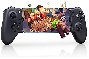 EasySMX M15 Manette Mobile Bluetooth pour Android et iPhone 15/16 (USB-C), Smartphone avec Boutons Mécaniques, Double Hall, Vibration, PS Remote Play, Call Duty