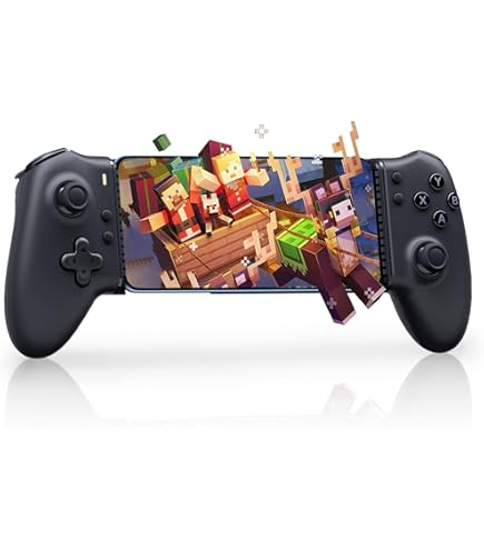 EasySMX M10 Mobile Game Controller for Android & iPhone 15 Series (USB-C) - Mobile Gaming Controller with Hall Joysticks/Triggers - Low Latency - Plug and Play