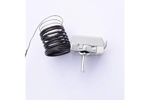 TECASA Thermostat Wi-Fi, 50-320 °C, 16 A, 1NO, capteur 3 mm, blanc/noir, style classique, montage mural