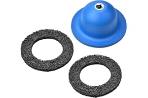 Zoomtools Meuleuse de moyeu de roue 3 pièces | Disque de nettoyage grossier 150 mm, nettoyeur de moyeu de roue | Ø intérieur 90 mm Ø extérieur 150 mm | Meuleuse de moyeu en aluminium