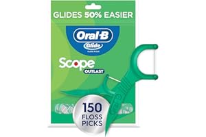 Oral-B Glide Lot de 150 médiators pour fil dentaire Scope Outlast Menthe