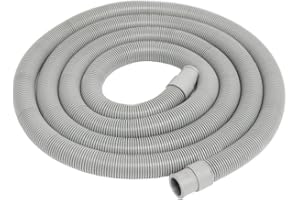 eyepower 2,5m Flexibler Ablaufschlauch für Waschmaschine und Spülmaschine mit Haltebogen Geschirrspüler Abflussschlauch Ersatzteile - Ablauf Wasserschlauch - Abwasserschlauch Flexibel und Universal