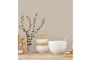 GAULAN - 500680977 Papier peint vinyle lessivable épis texturé en relief pour mur salon cuisine bain chambre couloir meuble salle à mange tête de lit hall - Échantillon DIN A4