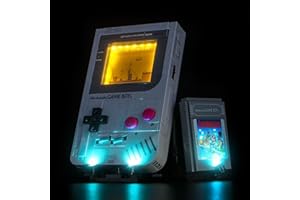 BRICKBLING Kit d'éclairage LED compatible avec Lego Game Boy 72046 (pas de modèle), kit d'éclairage décoratif compatible avec le modèle de brique Lego Game Boy