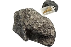 LEVABE Outdoor Key Safe Rock Key Hider Outside Waterproof, Fake Stone for Garden Yard Storage Key Holder Safely Hiding Your Spare Keys