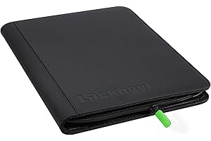 LuckBoyi Trading Card Binder 9 Pocket, Trading Card Albums Waterproof,Premium Cards Binder Card Folder Holder Card Book for Cards, Card Collector Ablum (Black)