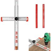4 In 1 Drill Positioning T Square Ruler - 60cm High Precision Angle With Adjustable Sliding Measurement