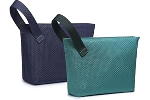 HYZUO Sac de Rangement Câble Pochette Voyage Multifonctionnel Organisateur pour Chargeur, Gadget, Cables USB, Accessoires Organiseur Sacoche Électronique Portable Pouch Sacs, Bleu marine+Vert foncé