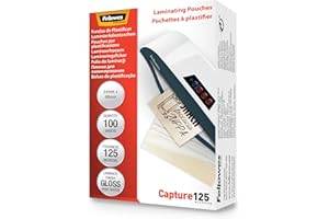 Fellowes Capture Pochette de plastification 125 microns 54 x 86 mm