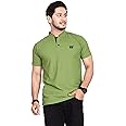 BAGHADBILLO Regular Fit Mandarin Collar T-Shirt Tee for Men & Boys