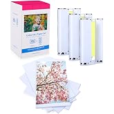Compatible with Canon Selphy CP1500 CP1300 KP-108IN Photo Paper/Ink | KP-108 Paper and Ink 10 x 15 cm for Selphy CP1500 CP130